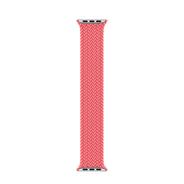 آلبوم ساعت اپل سری 6 جی پی اس بدنه آلومینیم طلایی و بند سولو لوپ بافته شده صورتی 44میلیمتر، آلبوم Apple Watch Series 6 GPS Gold Aluminum Case with Pink Punch Braided Solo Loop 44mm