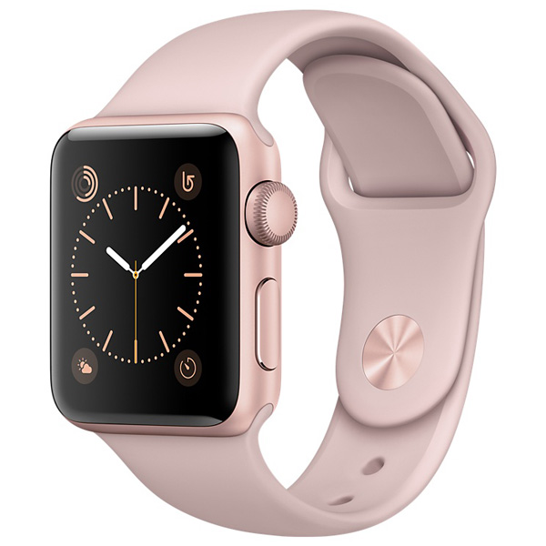 تصاویر ساعت اپل سری 2 بدنه آلومینیوم رزگلد و بند اسپرت صورتی 42 میلیمتر، تصاویر Apple Watch Series 2 Rose Gold Aluminum Case with Pink Sand Sport Band 42 mm