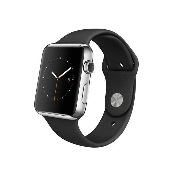 تصاویر ساعت اپل سری 1 اپل واچ 38 میلیمتر بدنه استیل بند اسپرت مشکی، تصاویر Apple Watch Series 1 Apple Watch 38mm Stainless Steel Case with Black Sport Band
