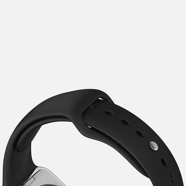 گالری ساعت اپل سری 1 اپل واچ 42 میلیمتر بدنه استیل بند اسپرت مشکی، گالری Apple Watch Series 1 Apple Watch 42mm Stainless Steel Case with Black Sport Band