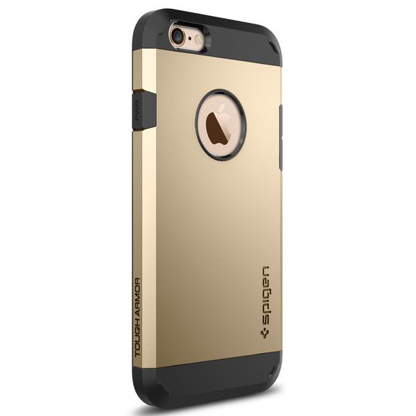 آلبوم iPhone 6s/6 Case Spigen Tough Armor Gold، آلبوم قاب اسپیگن مدل Tough Armor طلایی مناسب برای آیفون 6 و 6 اس