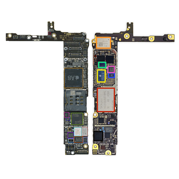 تصاویر مادربورد آیفون 6 پلاس 16 گیگابایت، تصاویر iPhone 6 Plus Mainboard 16GB