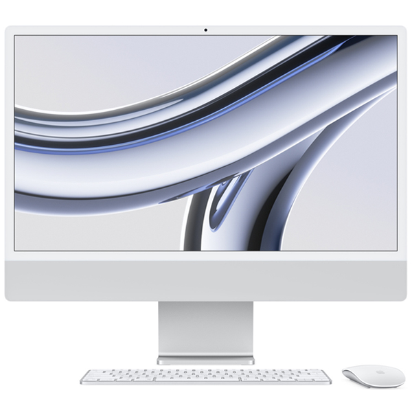 تصاویر آی مک 24 اینچ M3 نقره ای MQR93 سال 2023، تصاویر iMac 24 inch M3 Silver MQR93 8-Core GPU 256GB 2023