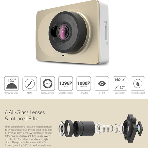 ویدیو دوربين شياومي مدل Yi Car Camera Recorder، ویدیو Xiaomi Yi Car Camera Recorder