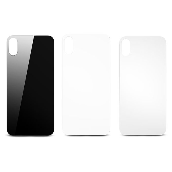 گالری iPhone X Full Back Cover Tempered Glass Black، گالری گلس پشت آیفون ایکس مشکی