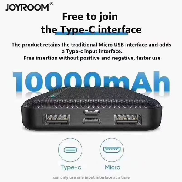 عکس Joyroom Power Bank 10000 mAh D-M219، عکس پاوربانک جویروم مدل D-M219 ظرفیت 10000 میلی آمپر ساعت