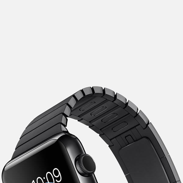 آلبوم ساعت اپل Apple Watch Watch Black Steel Case Black Link Bracelet Band 42mm، آلبوم ساعت اپل بدنه استیل مشکی بند دستبندی مشکی 42 میلیمتر