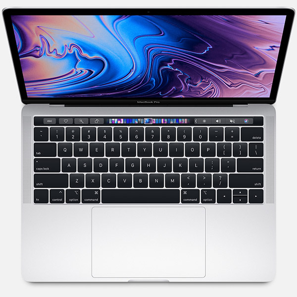 تصاویر مک بوک پرو 2019 نقره ای 13 اینچ با تاچ بار مدل MUHR2، تصاویر MacBook Pro MUHR2 Silver 13 inch with Touch Bar 2019
