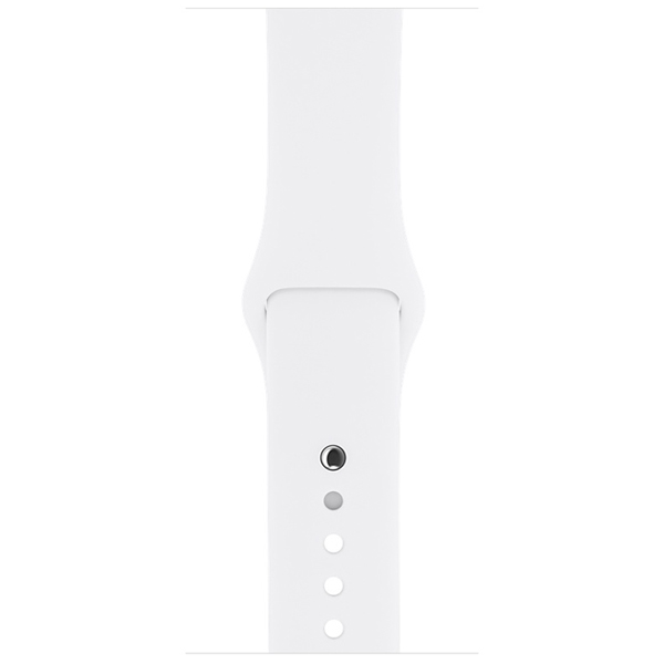 آلبوم ساعت اپل سری 1 بدنه آلومینیوم نقره ای و بند اسپرت سفید 38 میلیمتر، آلبوم Apple Watch Series 1 Silver Aluminum Case with White Sport Band 38mm