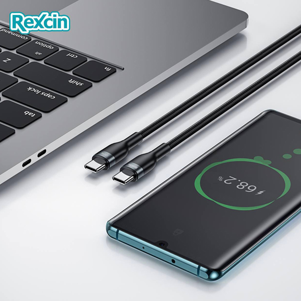 ویدیو کابل شارژ تایپ سی رکسین مدل Rex-C017، ویدیو Rexcin USB-C to USB-C Cable Rex-C017