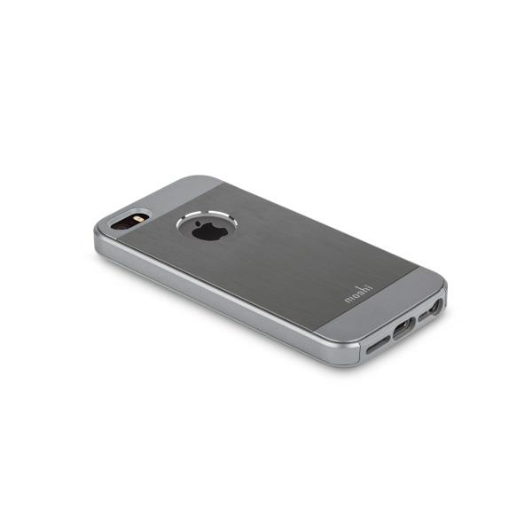 گالری قاب آیفون اس ای موشی مدل iGlaze Armour خاکستری، گالری iPhone SE Case Moshi iGlaze Armour Gunmetal Gray