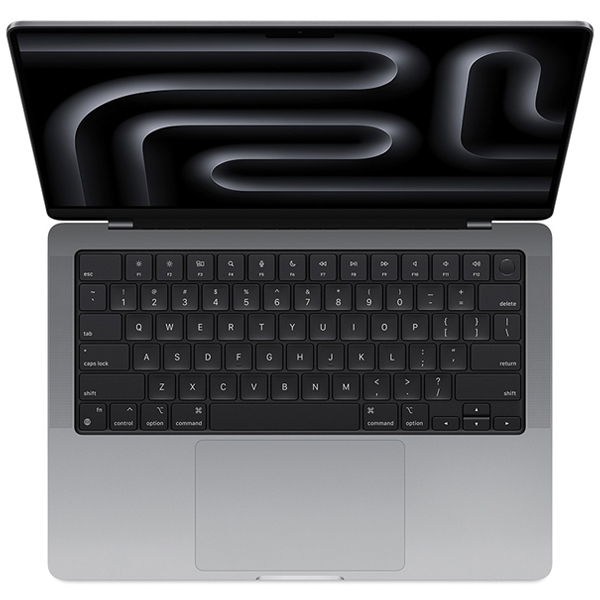 عکس مک بوک پرو ام 3 مدل MTL73 خاکستری 14 اینچ 2023، عکس MacBook Pro M3 MTL73 Space Gray 14 inch 2023