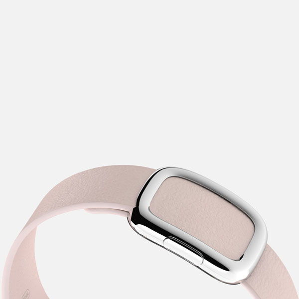 عکس ساعت اپل بدنه استیل بند صورتی سگک مدرن 38 میلیمتر، عکس Apple Watch Watch Stainless Steel Case Soft Pink Modern Buckle 38mm