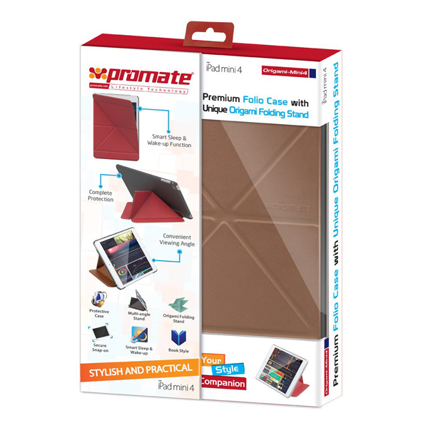 گالری اسمارت کیس آیپد مینی 4 Promate مدل Origami، گالری iPad Mini 4 Smart Case Promate Origami