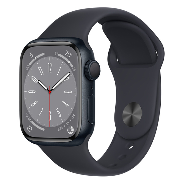 تصاویر ساعت اپل سری 8 بدنه آلومینیومی میدنایت و بند اسپرت میدنایت 41 میلیمتر، تصاویر Apple Watch Series 8 Midnight Aluminum Case with Midnight Sport Band 41mm