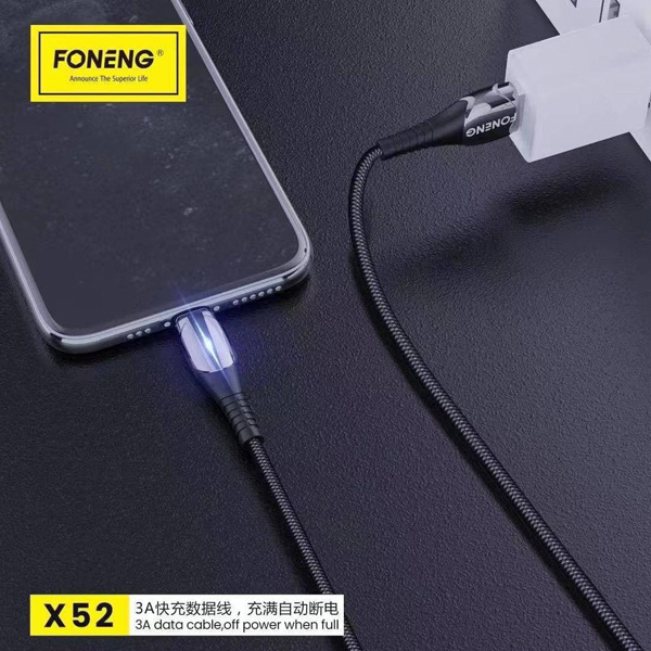 آلبوم کابل شارژ لایتنینگ به یو اس بی فوننگ مدل X52، آلبوم Foneng X52 Lightning to USB cable