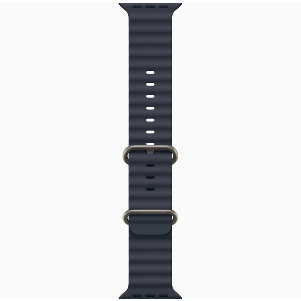 آلبوم ساعت اپل اولترا 2 Apple Watch Ultra 2 Natural Titanium Case with Navy Ocean Band، آلبوم ساعت اپل اولترا 2 بدنه تیتانیوم نچرال و بند اوشن آبی