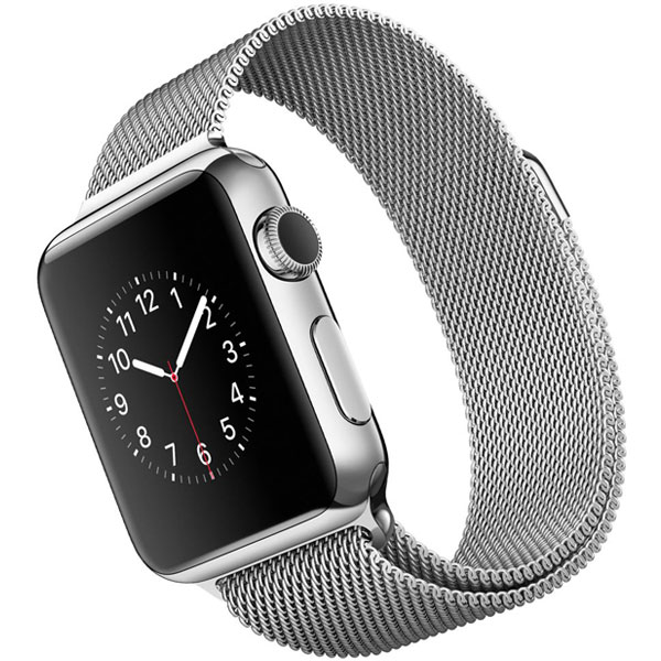 تصاویر ساعت اپل بدنه استیل بند میلان فلزی 38 میلیمتر، تصاویر Apple Watch Watch Stainless Steel Case with Milanese Loop Band 38mm