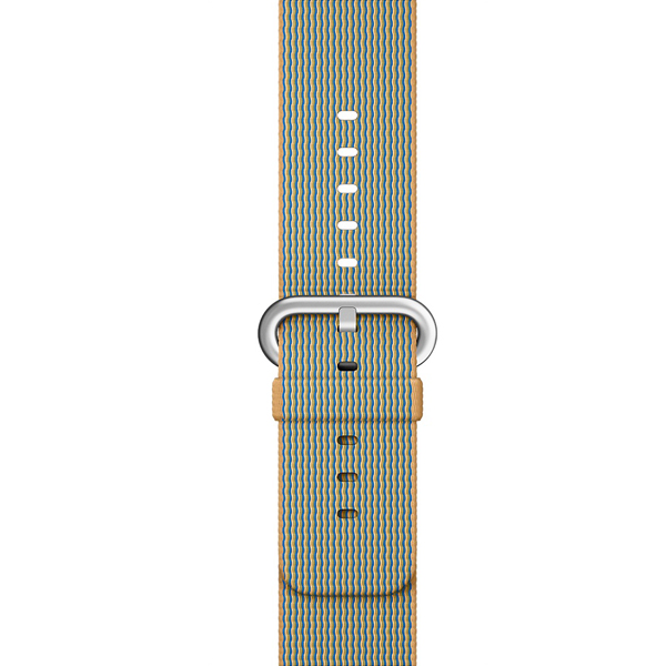 ویدیو ساعت اپل بدنه آلومینیوم طلایی بند نایلونی طلایی آبی رویال 42 میلیمتر، ویدیو Apple Watch Watch Gold Aluminum Case Gold/ Royal Blue Woven Nylon 42mm
