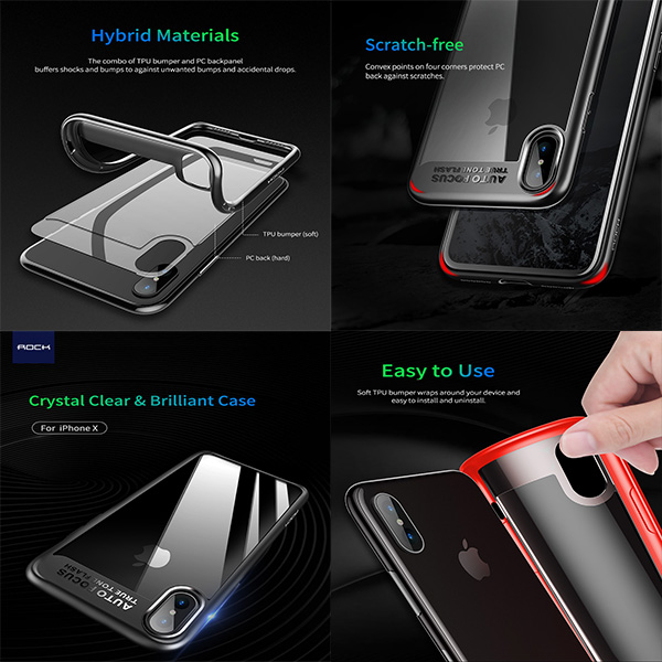 ویدیو قاب آیفون ایکس راک اسپیس مدل Crystal Clear & Brilliant، ویدیو iPhone X Case Rock Space Crystal Clear & Brilliant