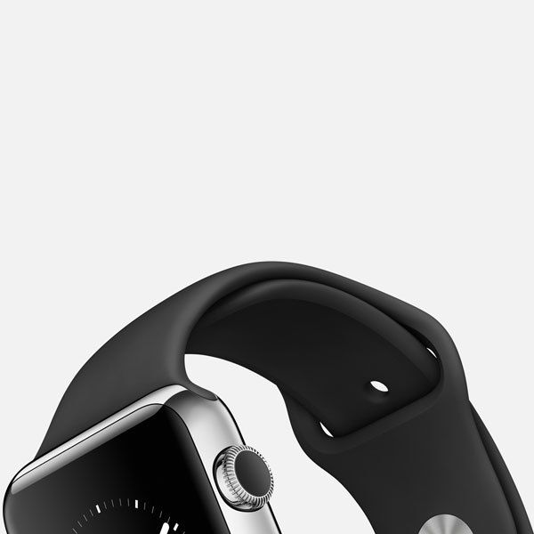 آلبوم ساعت اپل سری 1 اپل واچ 38 میلیمتر بدنه استیل بند اسپرت مشکی، آلبوم Apple Watch Series 1 Apple Watch 38mm Stainless Steel Case with Black Sport Band