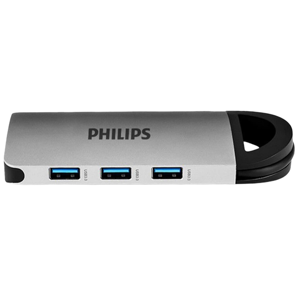 آلبوم هاب 7 پورت USB-C فیلیپس مدل SWR1606B/93، آلبوم Philips Type-C Multi Port with Aluminium SWR1606B/93