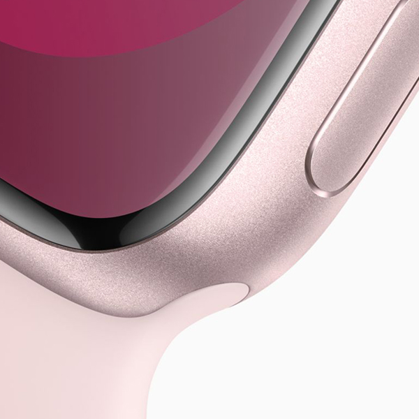 ویدیو ساعت اپل سری 9 بدنه آلومینیومی صورتی و بند اسپرت صورتی 41 میلیمتر، ویدیو Apple Watch Series 9 Pink Aluminum Case with Light Pink Sport Band 41mm