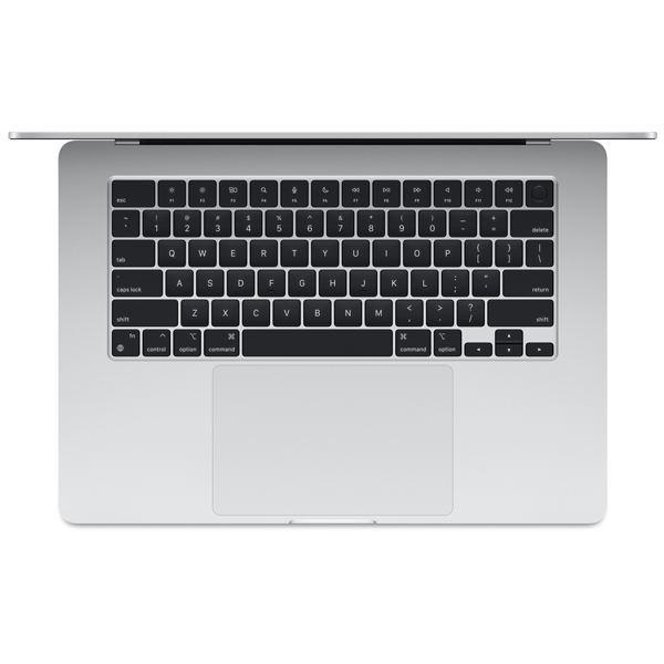 عکس مک بوک ایر MacBook Air 15 inch M4 MC6J4 Silver 2025، عکس مک بوک ایر 15 اینچ M4 مدل MC6J4 نقره ای 2025