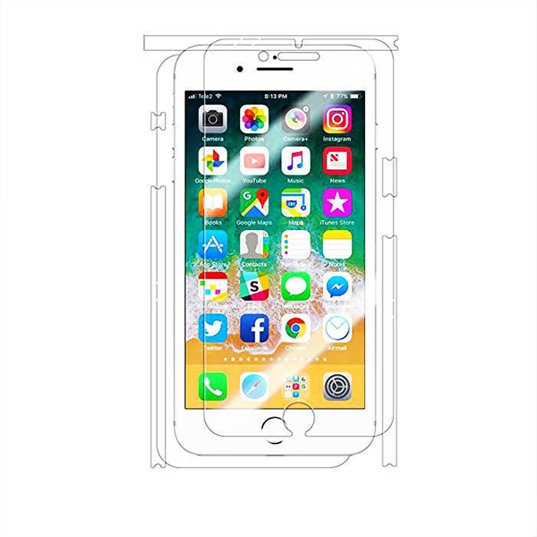 آلبوم iPhone 8/7 Plus Screen & Full Body Protection Clear Coat، آلبوم محافظ 360 درجه صفحه و بدنه آیفون 8/7 پلاس کلیرکوت