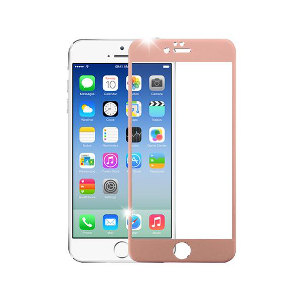 تصاویر محافظ صفحه نمایش ضد ضربه رزگلد آیفون 6 و 6 اس، تصاویر iPhone 6S/6 Tempered Glass Screen Protector Rose Gold