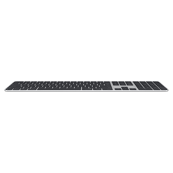 عکس مجیک کیبورد نامریک با تاچ آیدی رنگ مشکی، عکس Magic Keyboard with Touch ID and Numeric Keypad USB-C Black MXK83