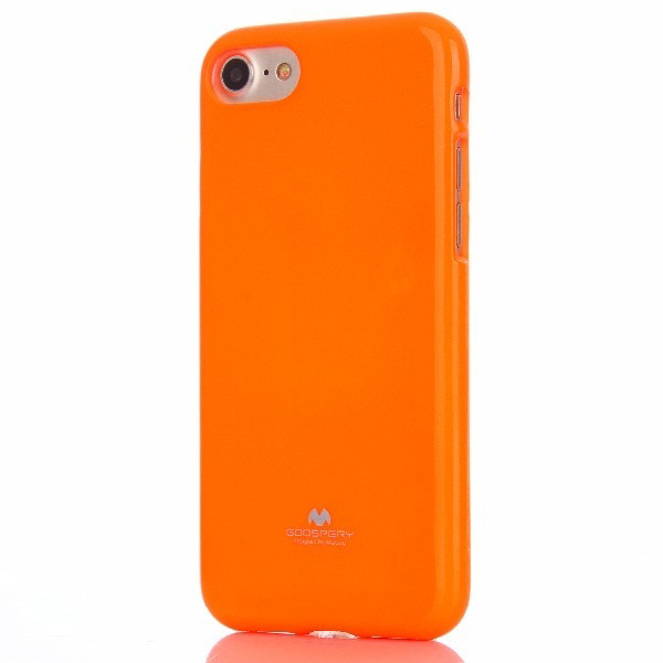 عکس Goospery i Jelly Case for iPhone 4.7 inch - Orange، عکس قاب گوسپری نارنجی مناسب برای آیفون 4.7 اینچی