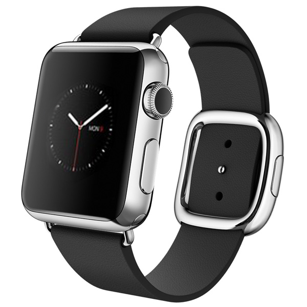 تصاویر ساعت اپل بدنه استیل بند مشکی سگک مدرن 38 میلیمتر، تصاویر Apple Watch Watch Stainless Steel Case Black Modern Buckle 38mm