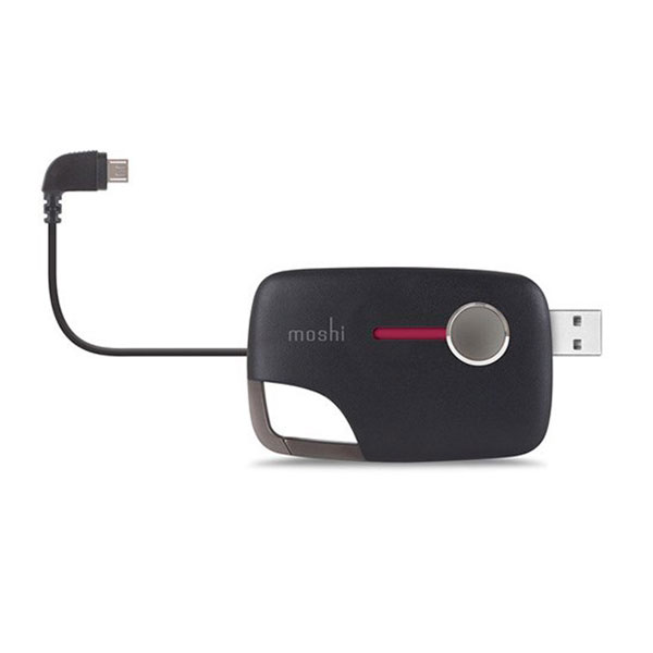 آلبوم Moshi Xync With Micro USB Connector، آلبوم کابل موشی میکرو یو اس بی به همراه محفظه قرارگیری سیم کارت