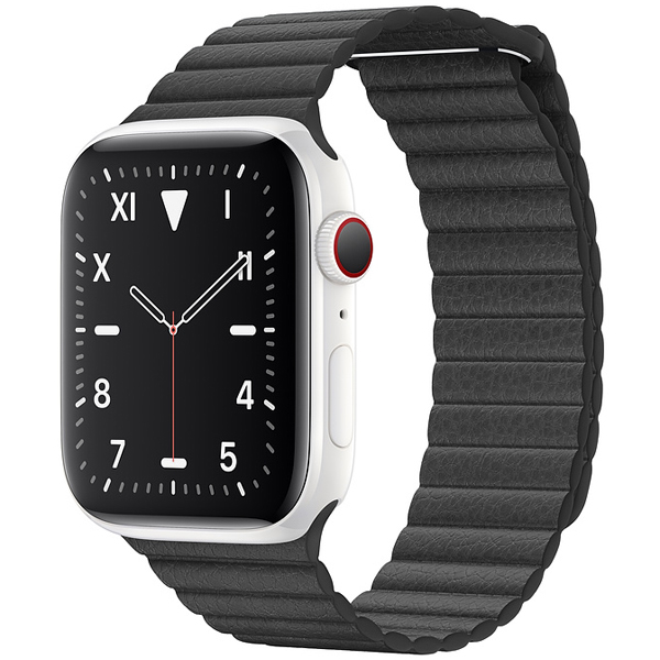 تصاویر ساعت اپل سری 5 ادیشن بدنه سرامیک سفید و بند چرمی لوپ مشکی 44 میلیمتر، تصاویر Apple Watch Series 5 Edition White Ceramic Case with Black Leather Loop 44mm