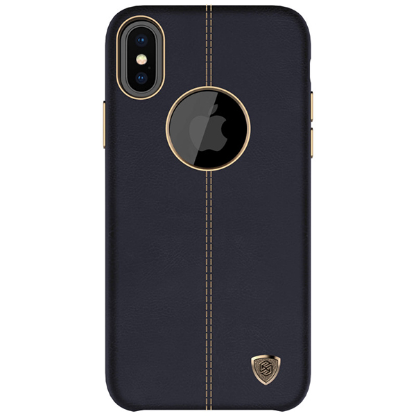 تصاویر قاب چرمی نیلکین مدل Englon مناسب برای آیفون XS و X رنگ مشکی، تصاویر iPhone XS/X Case Nillkin Englon Leather Cover case Black