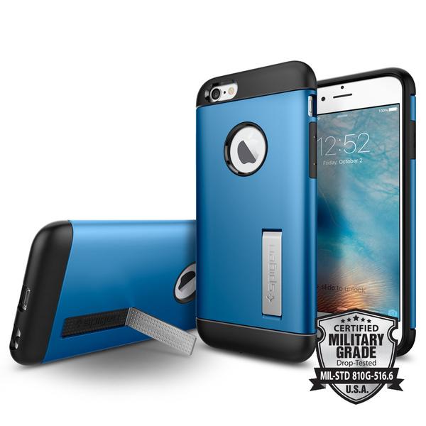 ویدیو iPhone 6s/6 Case Spigen Slim Armor Blue، ویدیو قاب اسپیگن مدل Slim Armor آبی مناسب برای آیفون 6 و 6 اس