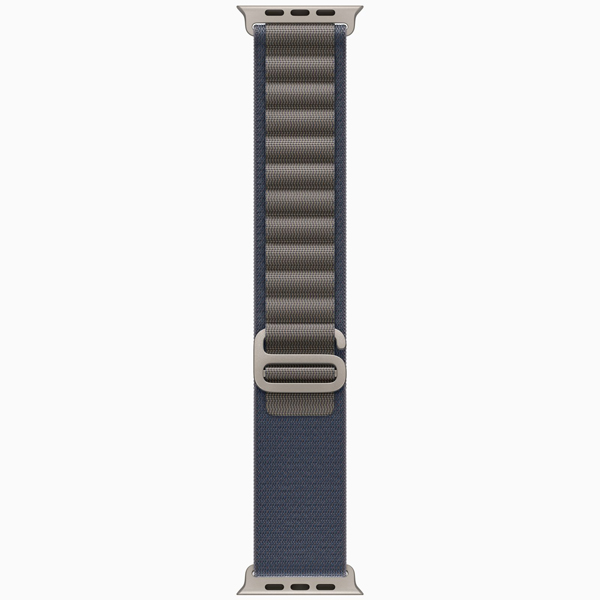 آلبوم ساعت اپل اولترا 2 بدنه تیتانیوم و بند آلپاین آبی، آلبوم Apple Watch Ultra 2 Titanium Case with Blue Alpine Loop