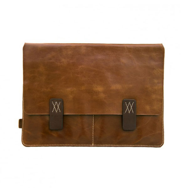 تصاویر کیف چرمی وریا مناسب برای مک بوک 12 اینچ (کاراملی)، تصاویر VORYA Leather Portfolio 12" Caramel