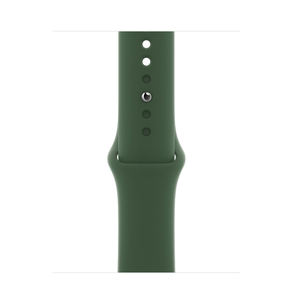 آلبوم ساعت اپل سری 7 جی پی اس بدنه آلومینیومی قرمز و بند اسپرت قرمز 41 میلیمتر، آلبوم Apple Watch Series 7 GPS Green Aluminum Case with Clover Sport Band 41mm