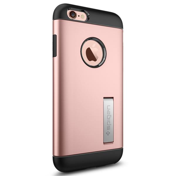 عکس iPhone 6s/6 Case Spigen Slim Armor Rose Gold، عکس قاب اسپیگن مدل Slim Armor رز گلد مناسب برای آیفون 6 و 6 اس