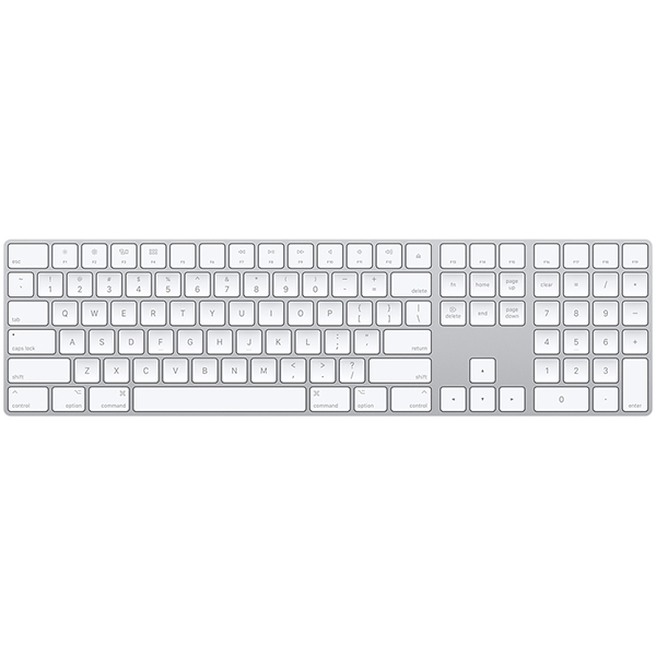تصاویر مجیک کیبورد اپل دارای نامپد نقره ای - کیبورد 2، تصاویر Apple Magic Keyboard with Numeric Keypad Silver