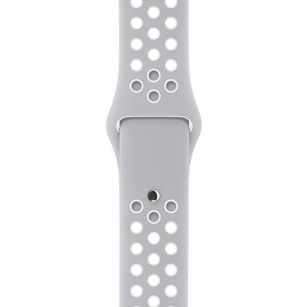 گالری ساعت اپل سری 2 نایکی پلاس Apple Watch Series 2 Nike+ Silver Aluminum Case with Flat Silver/White Nike Sport Band 38mm، گالری ساعت اپل سری 2 نایکی پلاس بدنه آلومینیوم نقره ای بند اسپرت نایکی نقره ای 38 میلیمتر