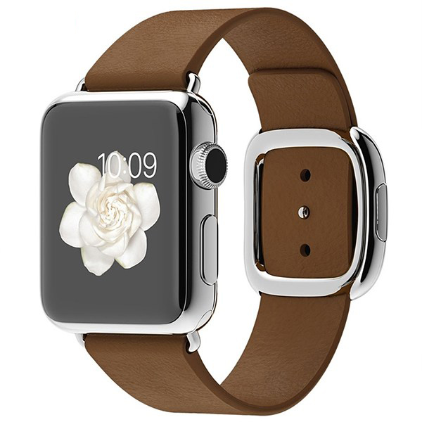 تصاویر ساعت اپل بدنه استیل بند قهوه ای سگک مدرن 38 میلیمتر، تصاویر Apple Watch Watch Stainless Steel Case Brown Modern Buckle 38mm
