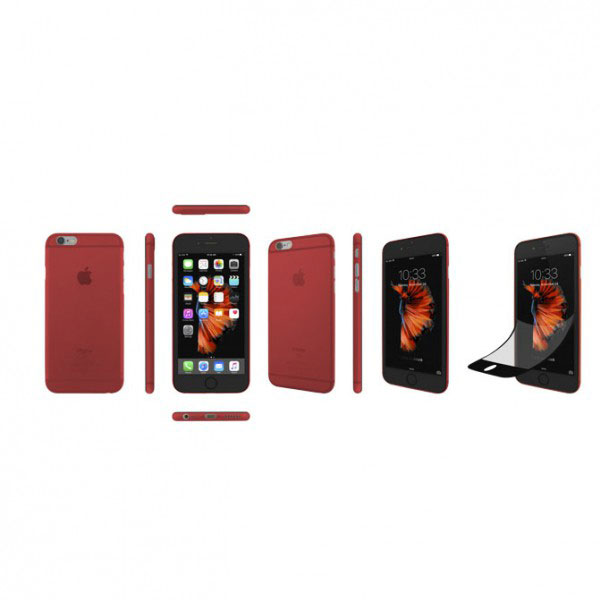 آلبوم قاب آیفون 6 اس و 6 اوزاکی ژله ای 0.3 قرمز، آلبوم iPhone 6S/6 Case Ozaki 0.3 Jelly Pro Red OC550
