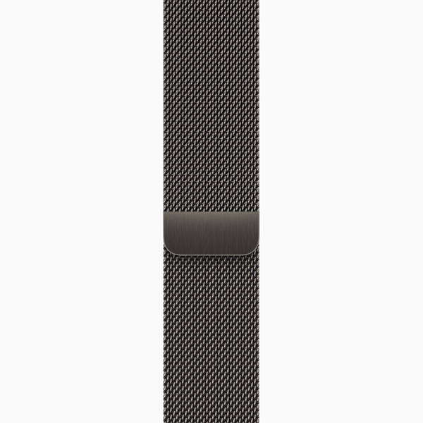 آلبوم ساعت اپل سری 9 سلولار بدنه استیل خاکستری و بند استیل میلان خاکستری 45 میلیمتر، آلبوم Apple Watch Series 9 Cellular Graphite Stainless Steel Case with Graphite Milanese Loop 45mm