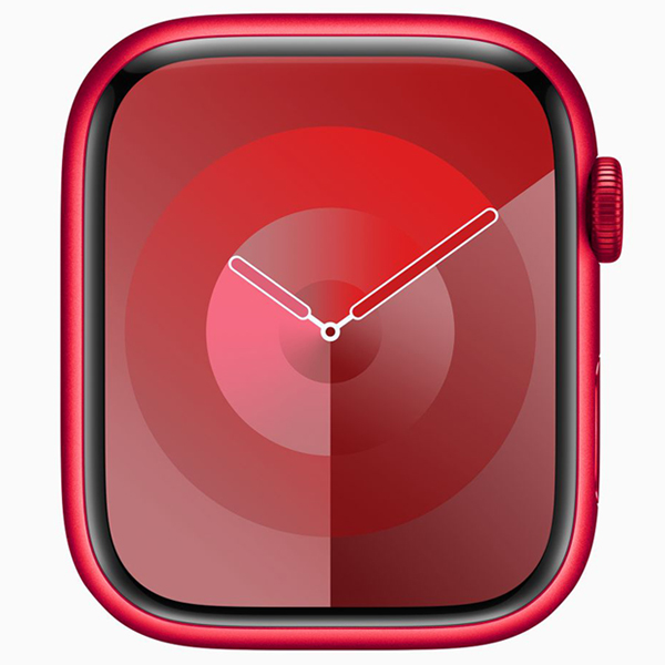 گالری ساعت اپل سری 9 بدنه آلومینیومی قرمز و بند اسپرت قرمز 45 میلیمتر، گالری Apple Watch Series 9 Red Aluminum Case with Red Sport Band 45mm