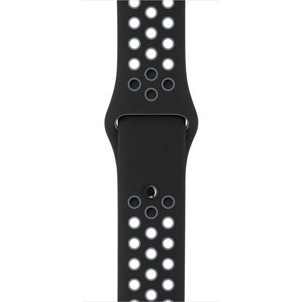 گالری ساعت اپل سری 2 نایکی پلاس Apple Watch Series 2 Nike+ Gray Aluminum Case with Black/Cool Gray Nike Sport Band 38mm، گالری ساعت اپل سری 2 نایکی پلاس بدنه آلومینیوم خاکستری بند اسپرت نایکی مشکی خاکستری 38
