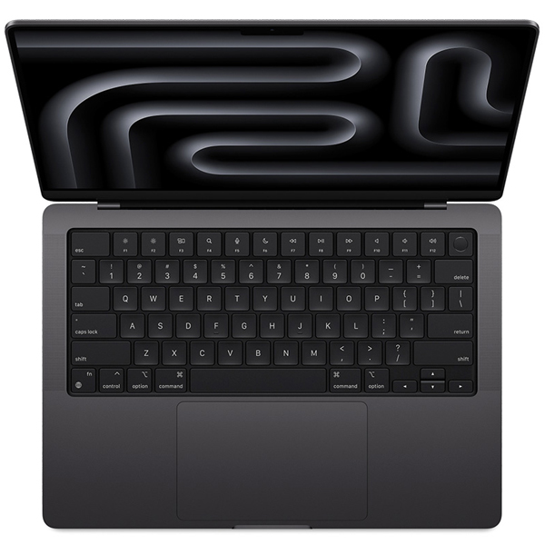 عکس مک بوک پرو MacBook Pro M5 MDE04 Space Black 14 inch 2025، عکس مک بوک پرو ام 5 مدل MDE04 رنگ مشکی 14 اینچ 2025