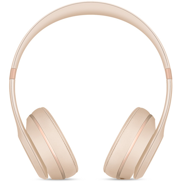 عکس هدفون Headphone Beats Solo3 Wireless On-Ear Headphones - Matte Gold، عکس هدفون بیتس سولو 3 وایرلس طلایی مات